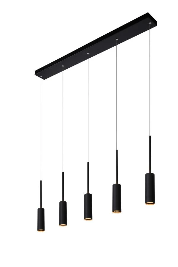 Lucide TUBULE - Suspension - LED - 5x7W 2700K - Noir - DETAIL 4